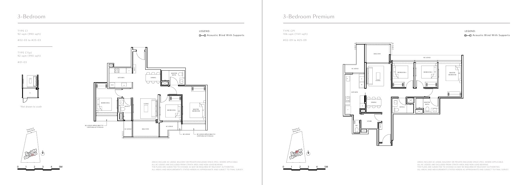 Meyer Blue 3 Bedroom 3 Bedroom collection floor plan